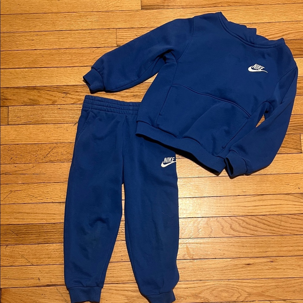 Nike Kids Royal Blue Joggers and Sweatshirt Set